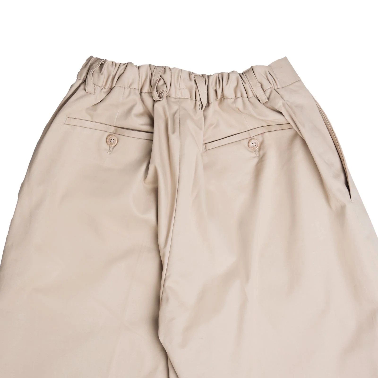 Baggy Cotton Pants - Khaki - Image 3