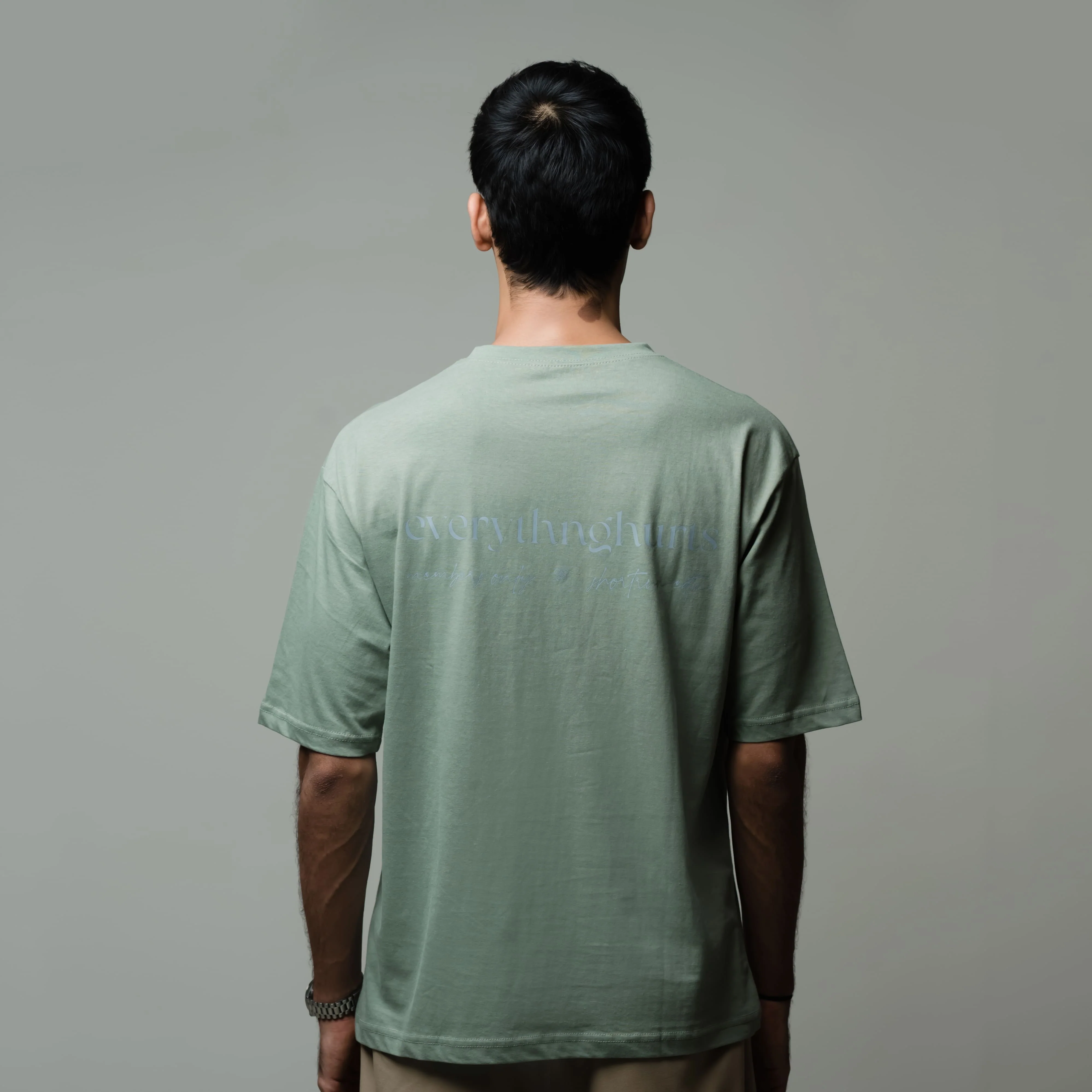 Everythng Hurts Oversized Tee - Sage Green - Image 5