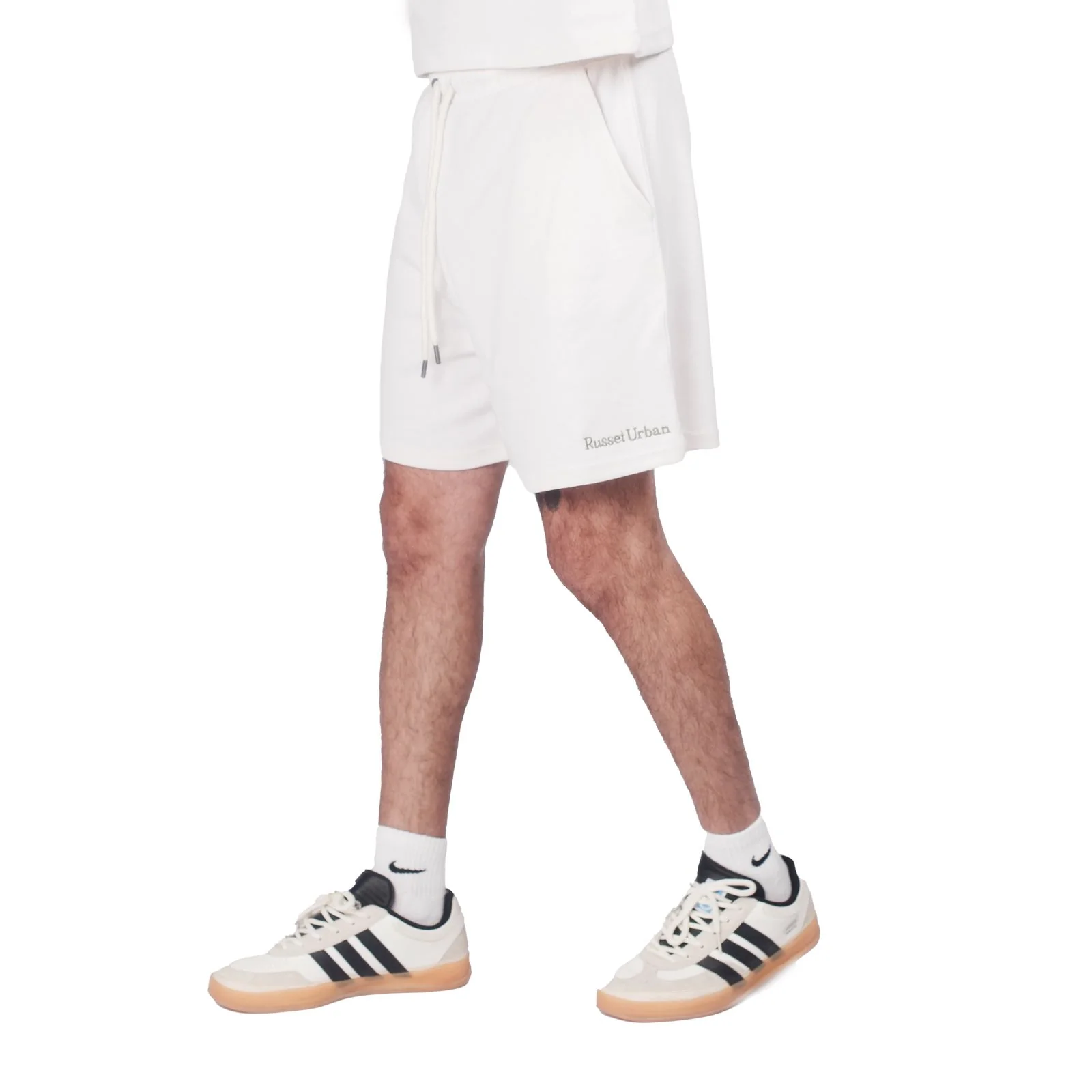 Urban Relaxed Shorts - Ivory White - Image 3